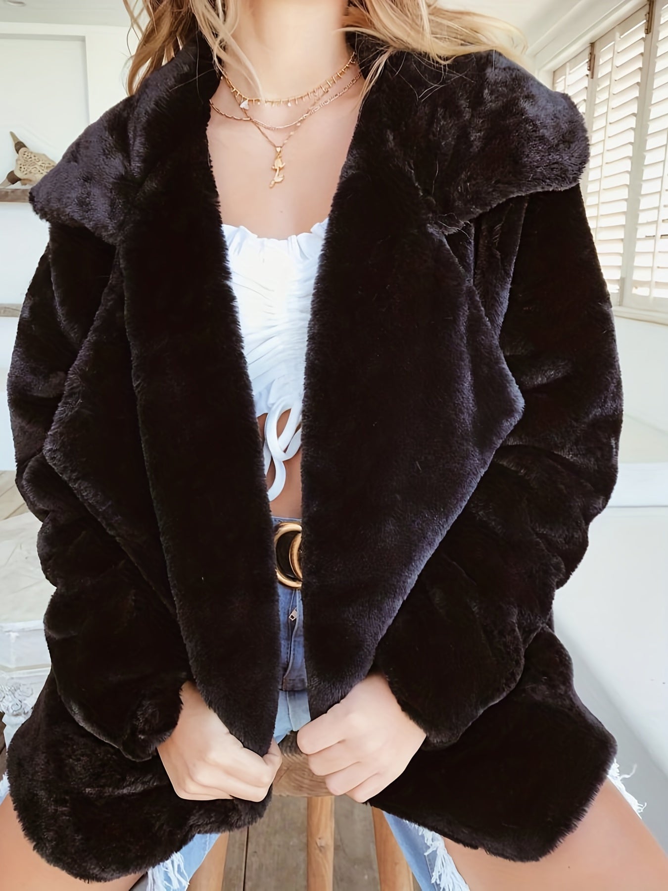 Merlijn | Dein Style, deine Eleganz - Mit unserem Casual Fuzzy Jacke im Trend