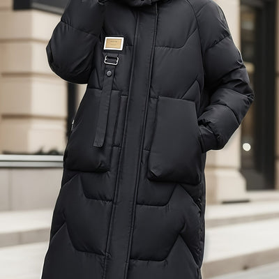 Mia Jacke | Elegante Wärme in Kniehoher Pufferjacke für Frauen