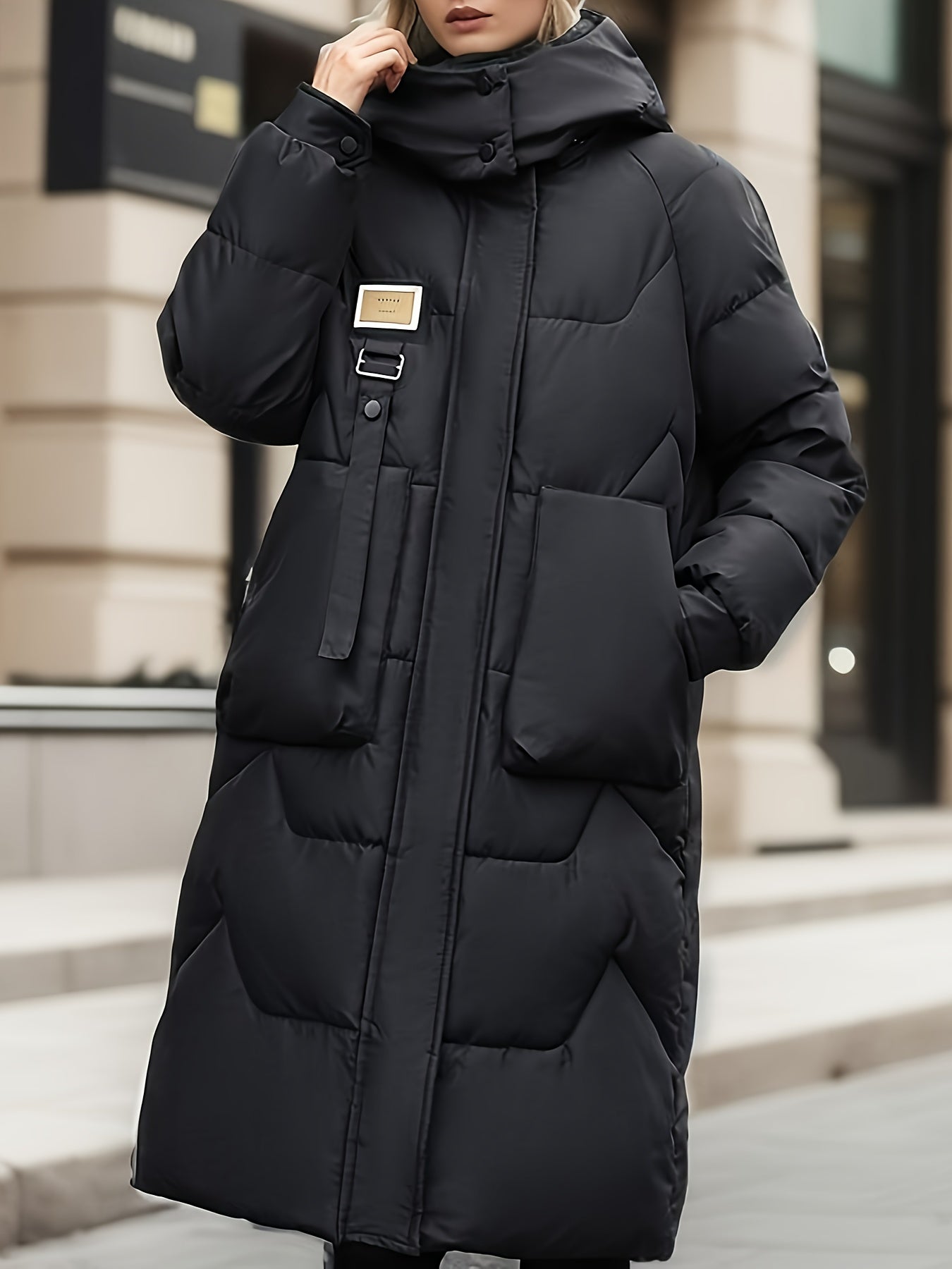 Mia Jacke | Elegante Wärme in Kniehoher Pufferjacke für Frauen