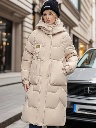 Mia Jacke | Elegante Wärme in Kniehoher Pufferjacke für Frauen