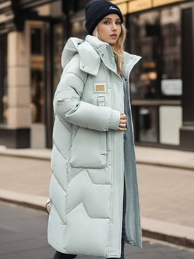 Mia Jacke | Elegante Wärme in Kniehoher Pufferjacke für Frauen
