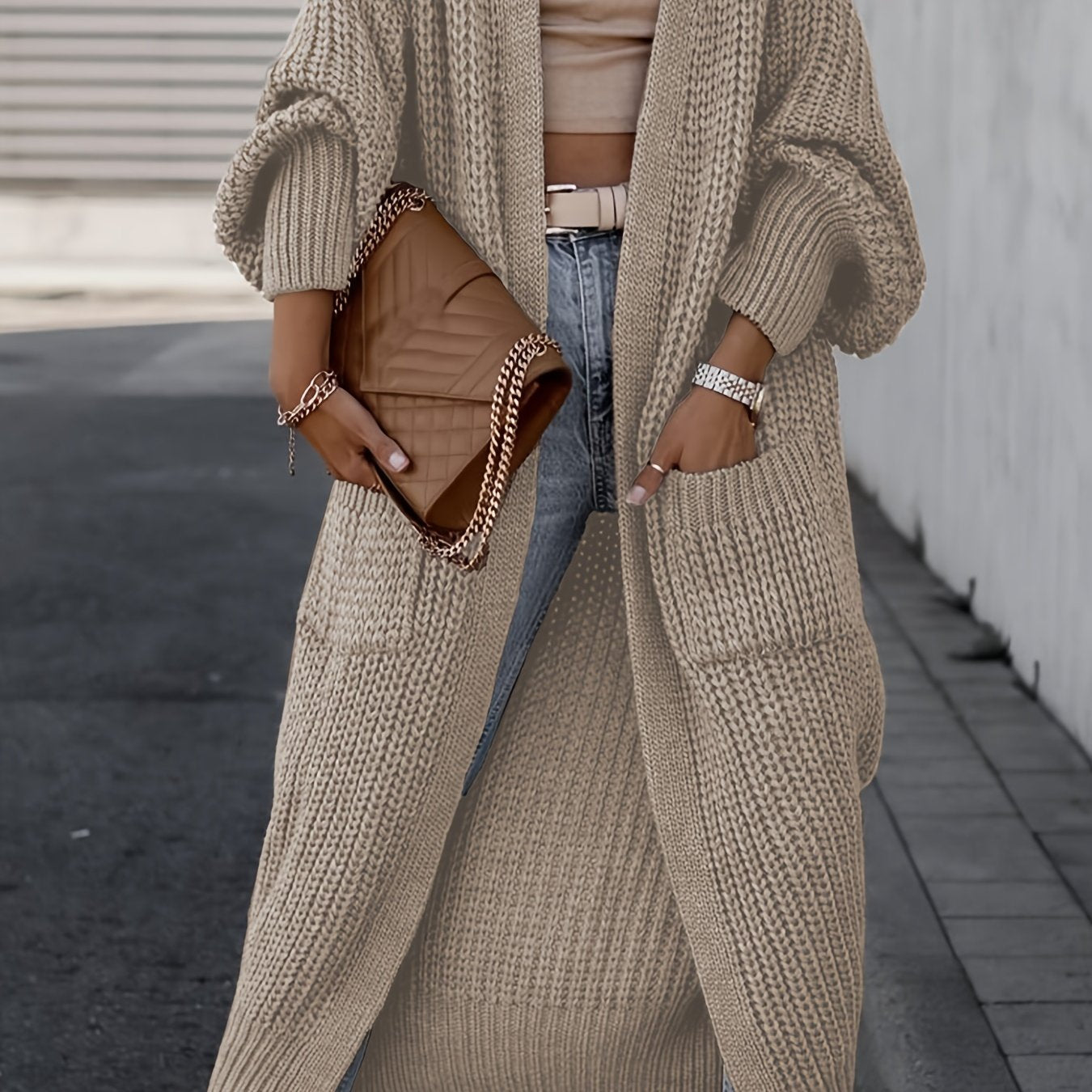 Monika | Erhöhen Sie Ihren Stil mit dieser unwiderstehlich gemütlichen Strickjacke mit langen Ärmeln