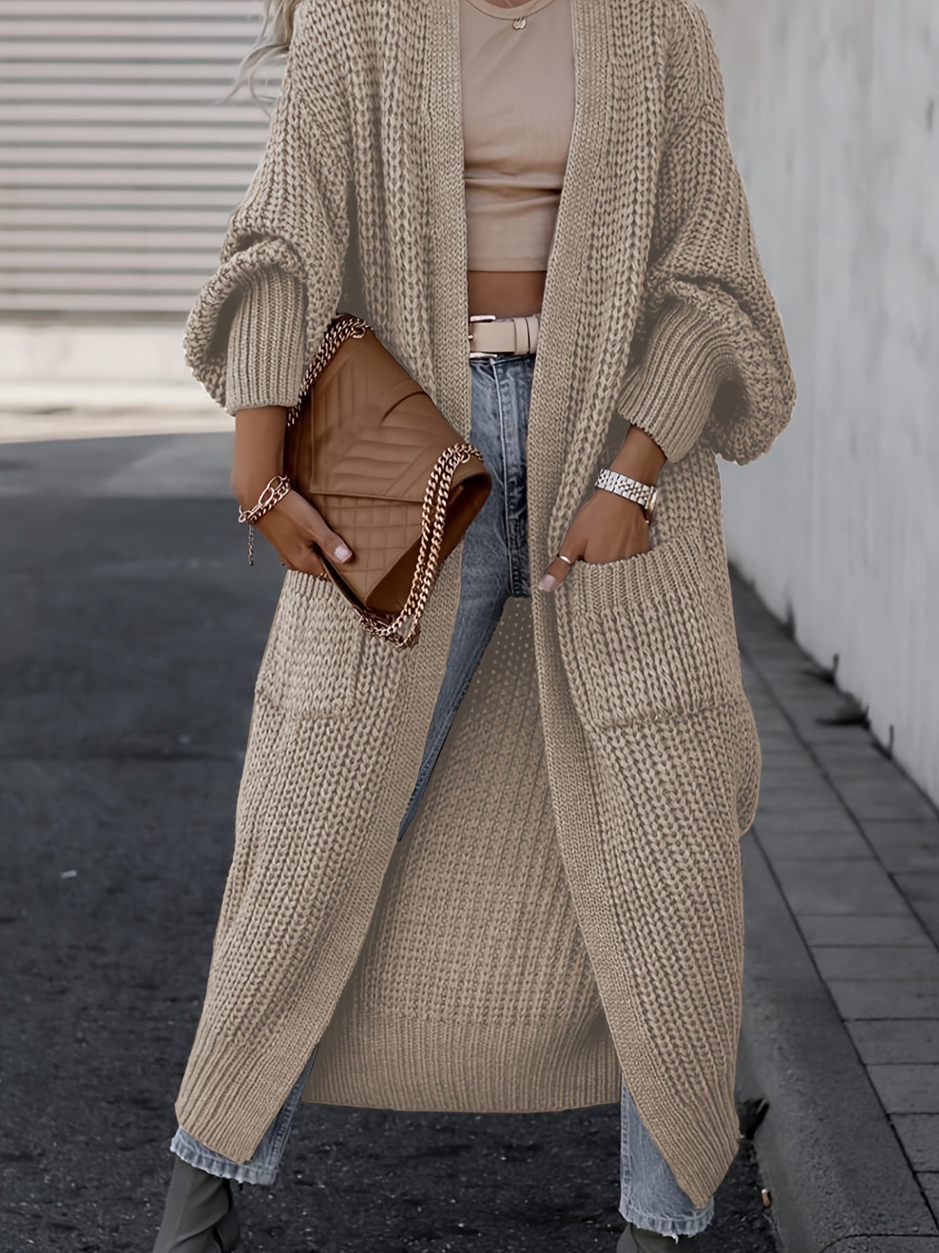 Monika | Erhöhen Sie Ihren Stil mit dieser unwiderstehlich gemütlichen Strickjacke mit langen Ärmeln