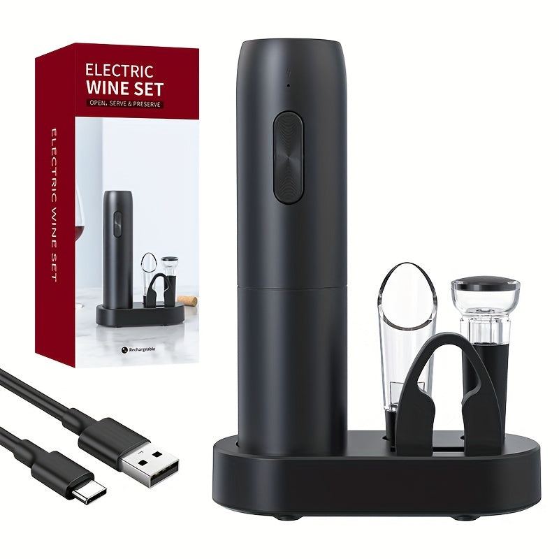 Nippen Sie mit Stil | Erhellen Sie Ihre Abende mit unserem eleganten elektrischen Weinöffner-Set