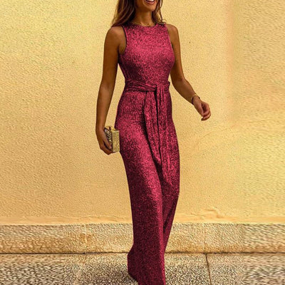 Noelle Jumpsuit | Festlicher Glitzer Overall für Damen