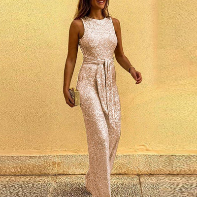 Noelle Jumpsuit | Festlicher Glitzer Overall für Damen