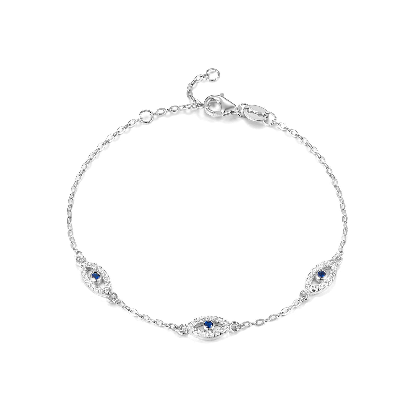925er Sterling Silber Dämonenauge Armband