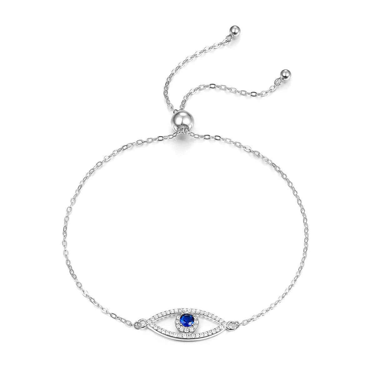925er Sterling Silber Dämonenauge Armband