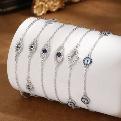 925er Sterling Silber Dämonenauge Armband