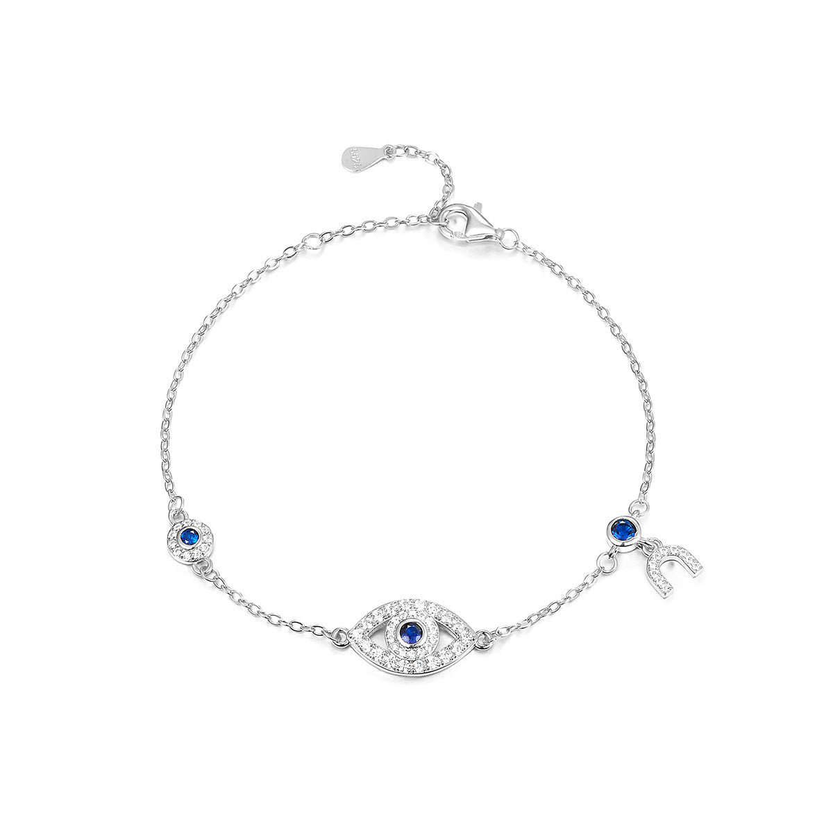 925er Sterling Silber Dämonenauge Armband