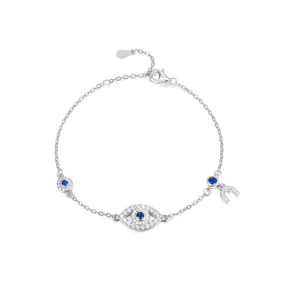 925er Sterling Silber Dämonenauge Armband
