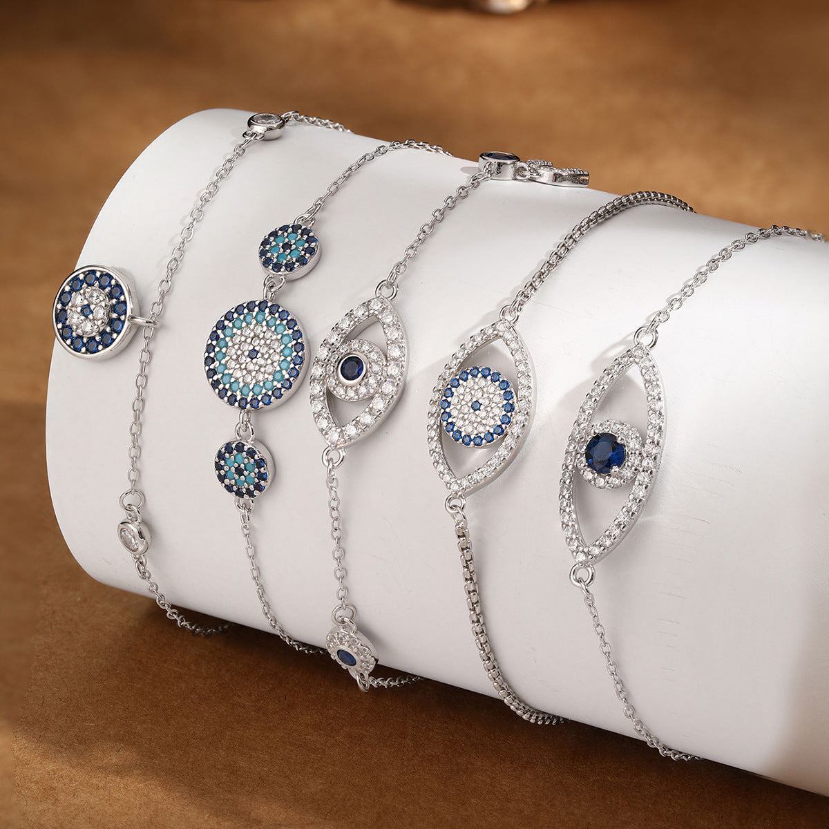 925er Sterling Silber Dämonenauge Armband
