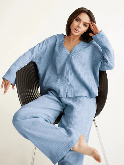 Olivia Traumhafter Komfort | Das Linad Lounge-Set aus reiner Baumwolle für Damen