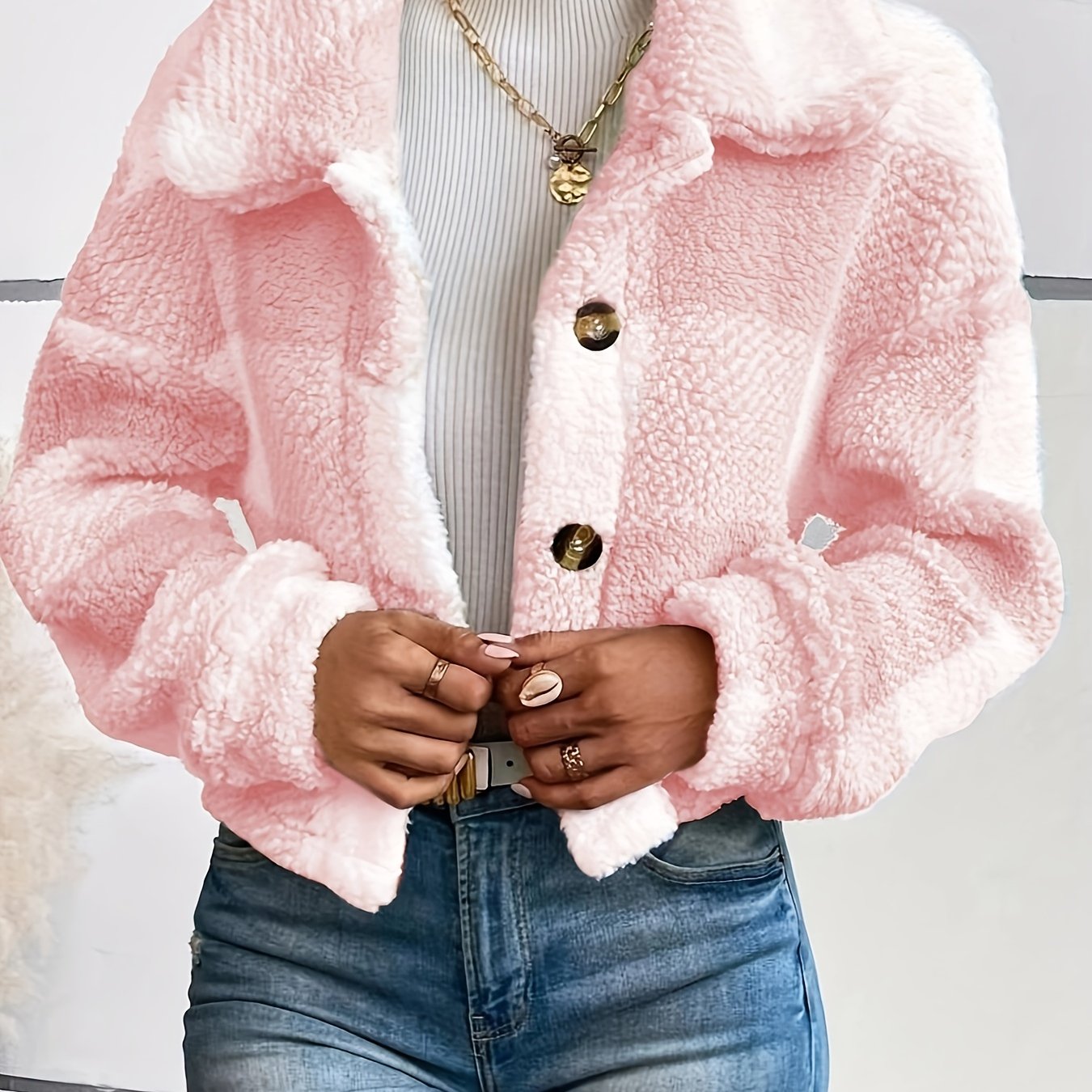 Olivia | Umarmen Sie die Gemütlichkeit mit unserem karierten Teddy-Mantel, Ein Must-Have für den Winter