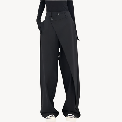 Yuli | Schmeichelhafte Asymmetrische Taille Damenhosen
