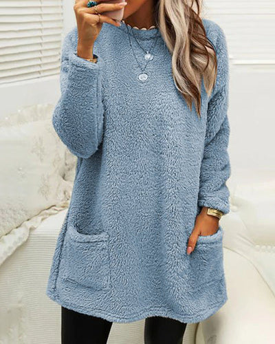 Weicher Pullover in Übergröße für Damen