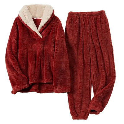 PlushNest | Damen Fleece-Pyjama-Set, Erleben Sie Gemütlichkeit pur!