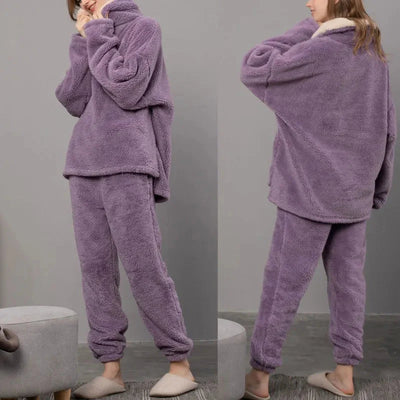 PlushNest | Damen Fleece-Pyjama-Set, Erleben Sie Gemütlichkeit pur!