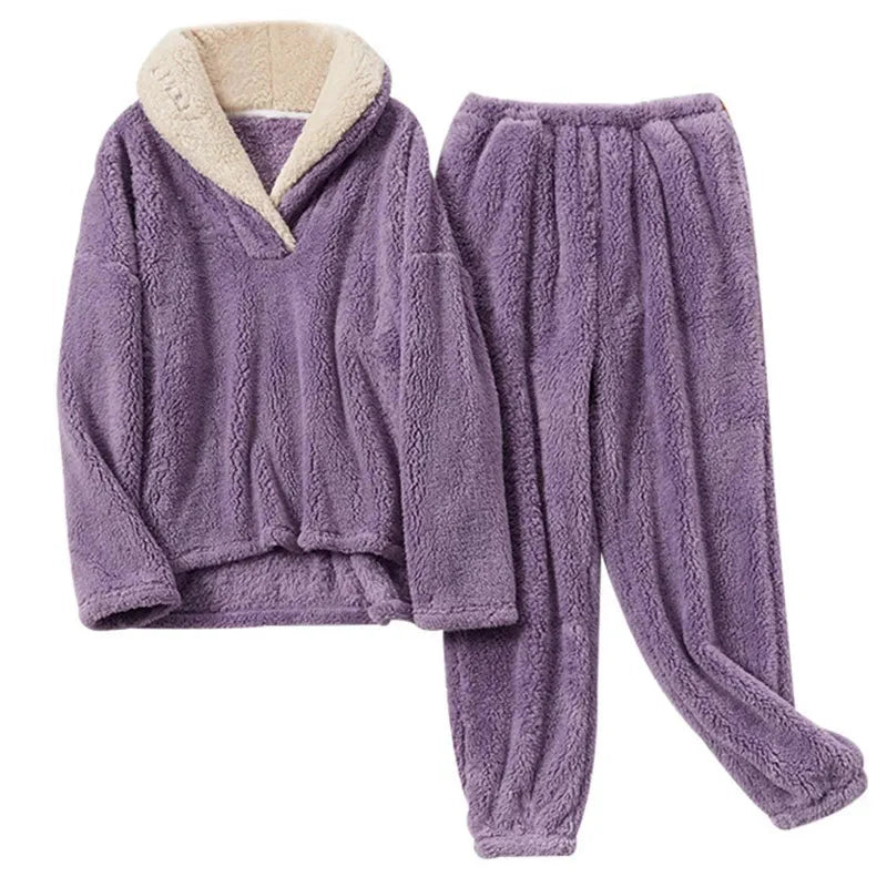 PlushNest | Damen Fleece-Pyjama-Set, Erleben Sie Gemütlichkeit pur!