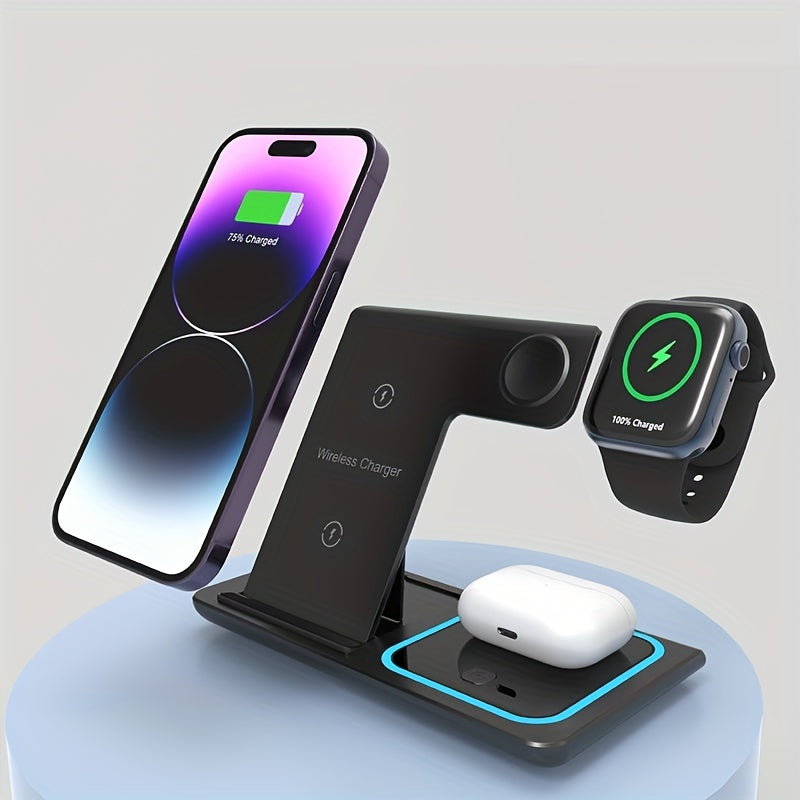 PowerHub Deluxe | Die Zukunft des Ladens, PowerHub Deluxe – Ihr 3-in-1 Snelladestation für iPhone, iWatch und Airpods
