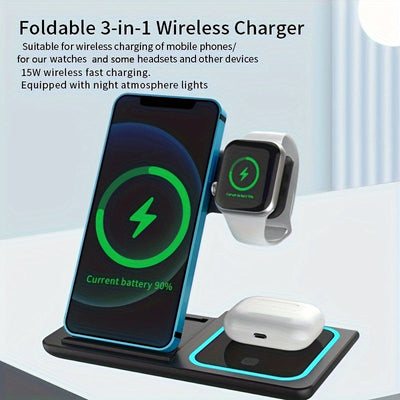 PowerHub Deluxe | Die Zukunft des Ladens, PowerHub Deluxe – Ihr 3-in-1 Snelladestation für iPhone, iWatch und Airpods