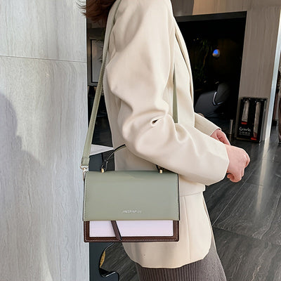 Quadratische tasche | Entdecken Sie Unsere Modische Farbblock Quadratische Umhängetasche!
