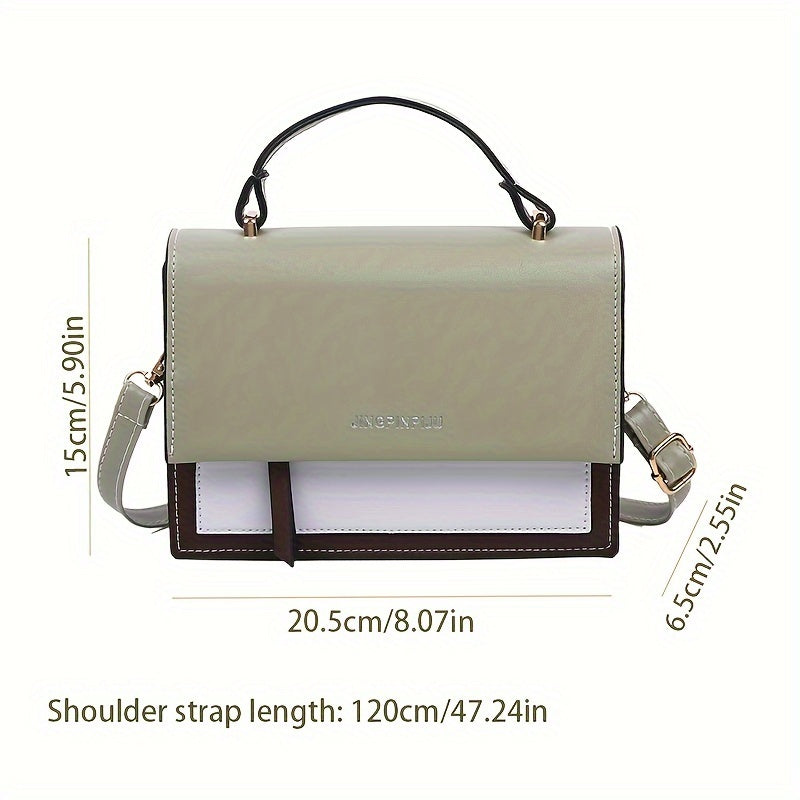 Quadratische tasche | Entdecken Sie Unsere Modische Farbblock Quadratische Umhängetasche!