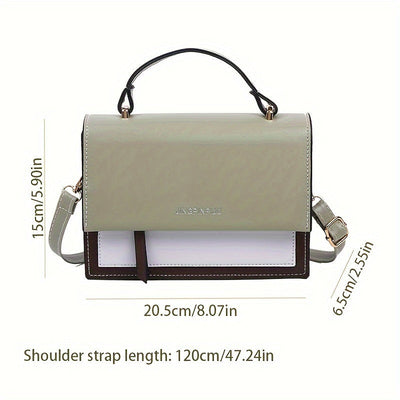 Quadratische tasche | Entdecken Sie Unsere Modische Farbblock Quadratische Umhängetasche!