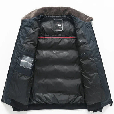 Wattierte Jacke mit Kragen für Herren