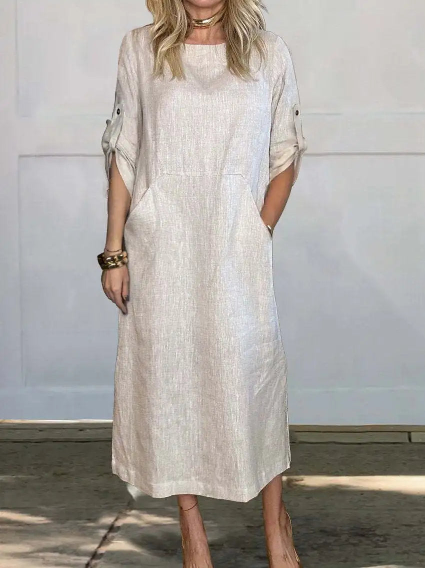 Sarah® | Lockeres Baumwollkleid