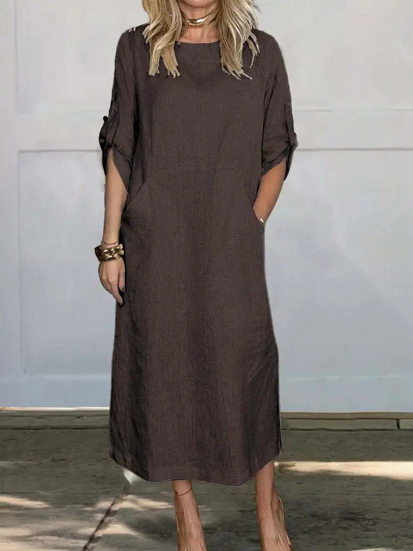 Sarah® | Lockeres Baumwollkleid