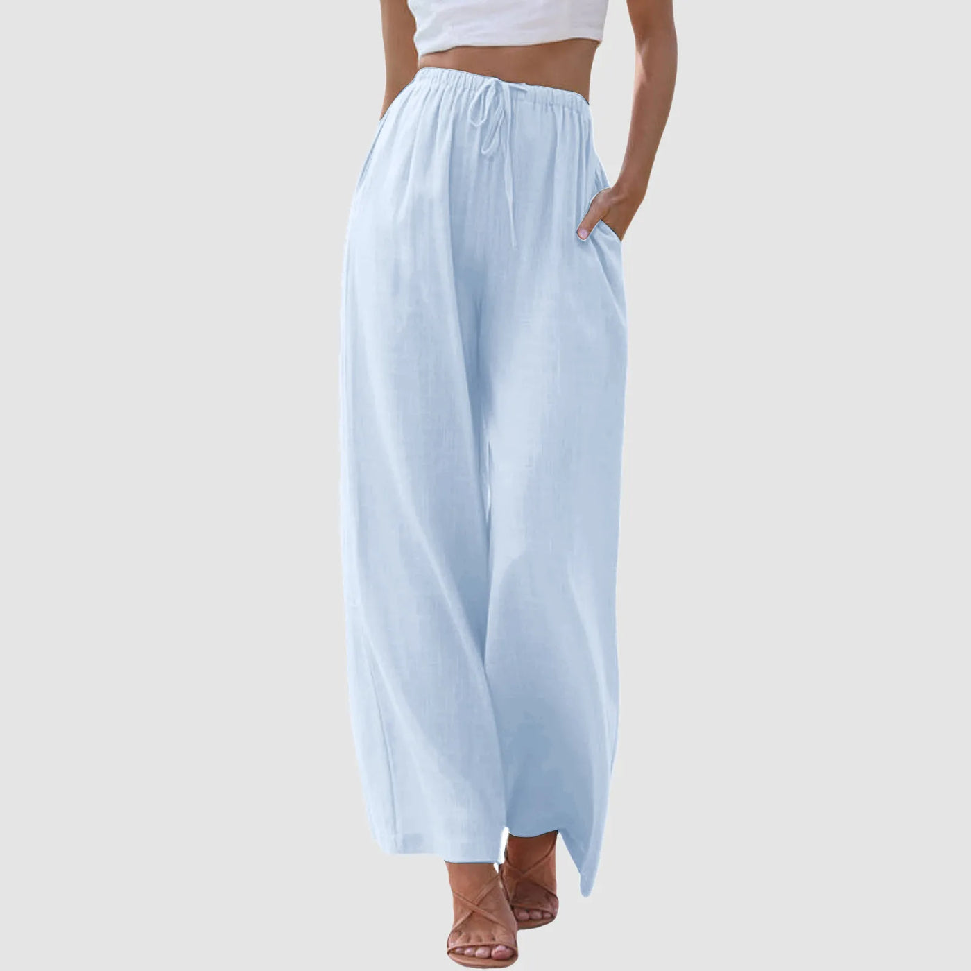Weite Hose mit Kordelzug | Elastischer Bund | Lässiger Sommerstil