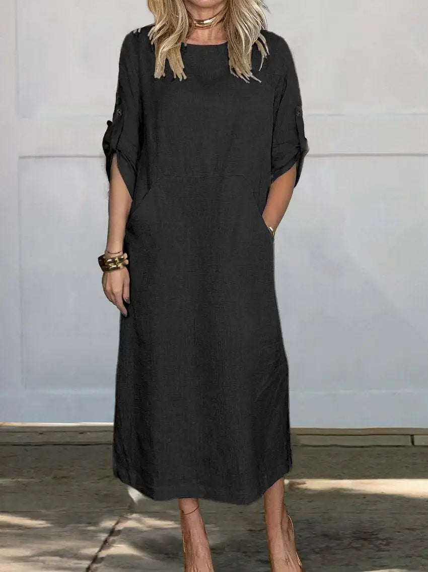 Sarah® | Lockeres Baumwollkleid