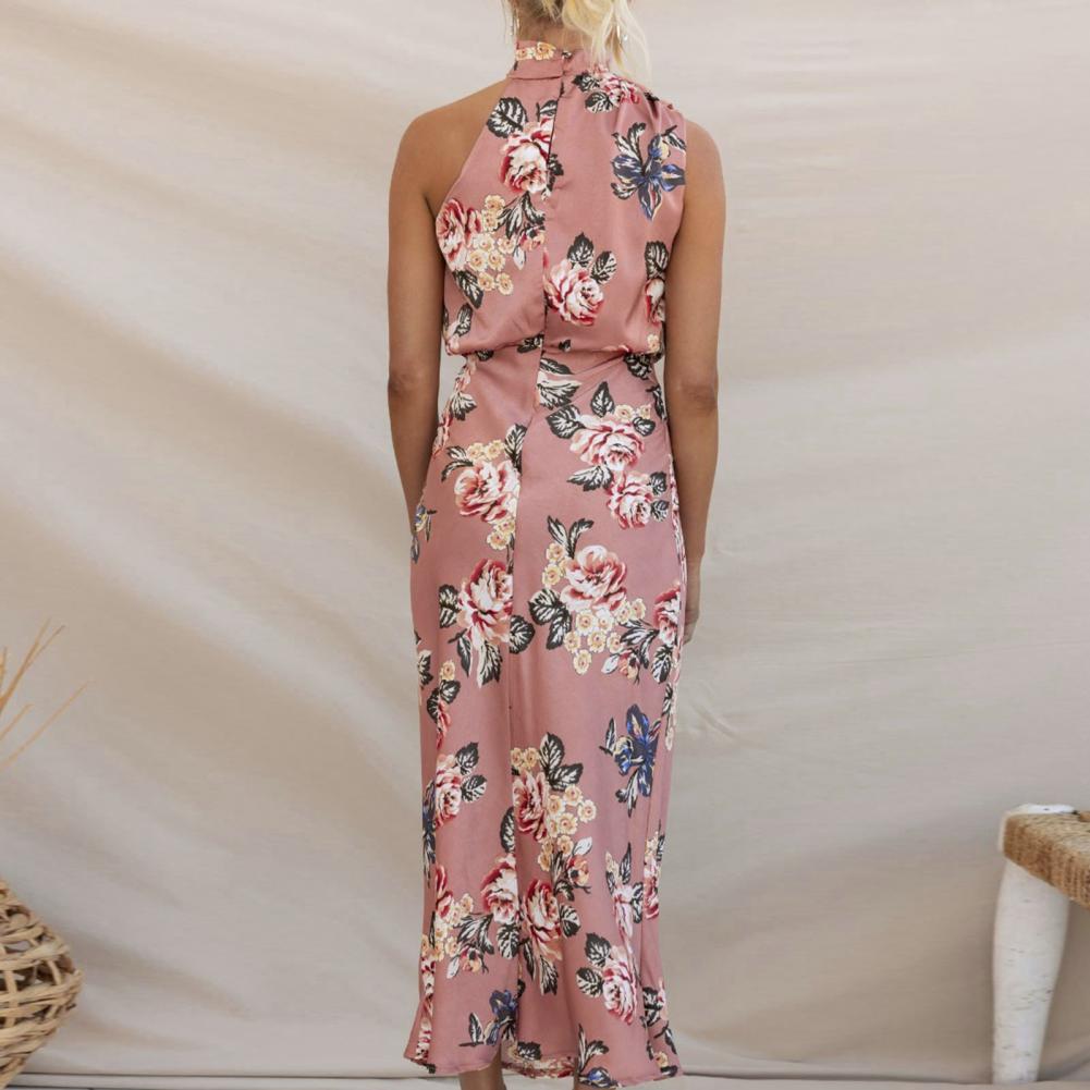 Olga® | Rückenfreies Kleid mit Blumenmuster und elegantem Kragen