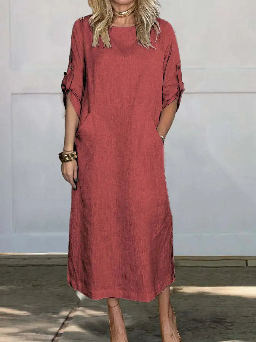 Sarah® | Lockeres Baumwollkleid