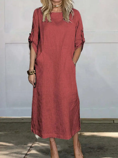 Sarah® | Lockeres Baumwollkleid