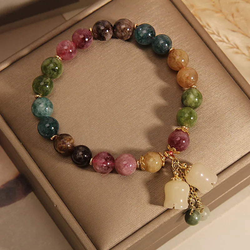 Wildlilie-Naturstein-Armband