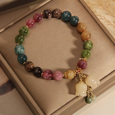 Wildlilie-Naturstein-Armband