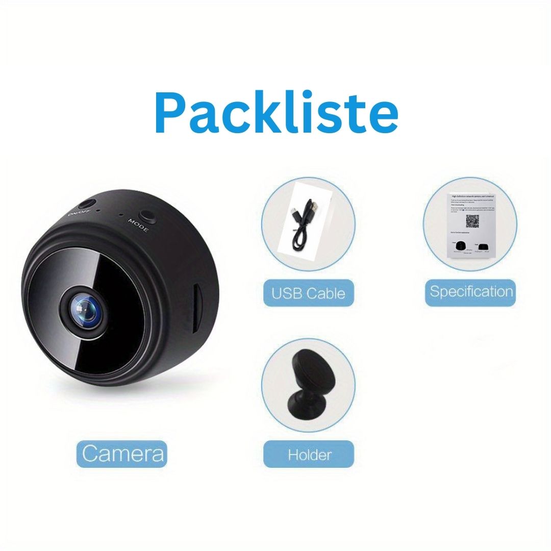 SecureVue A9 | HD Wireless Mini Wifi-Kamera für intelligentes Leben und Abenteuer