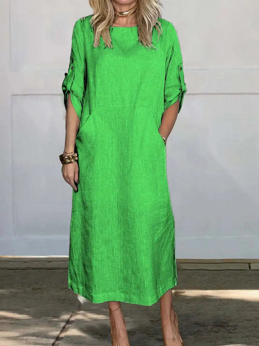 Sarah® | Lockeres Baumwollkleid
