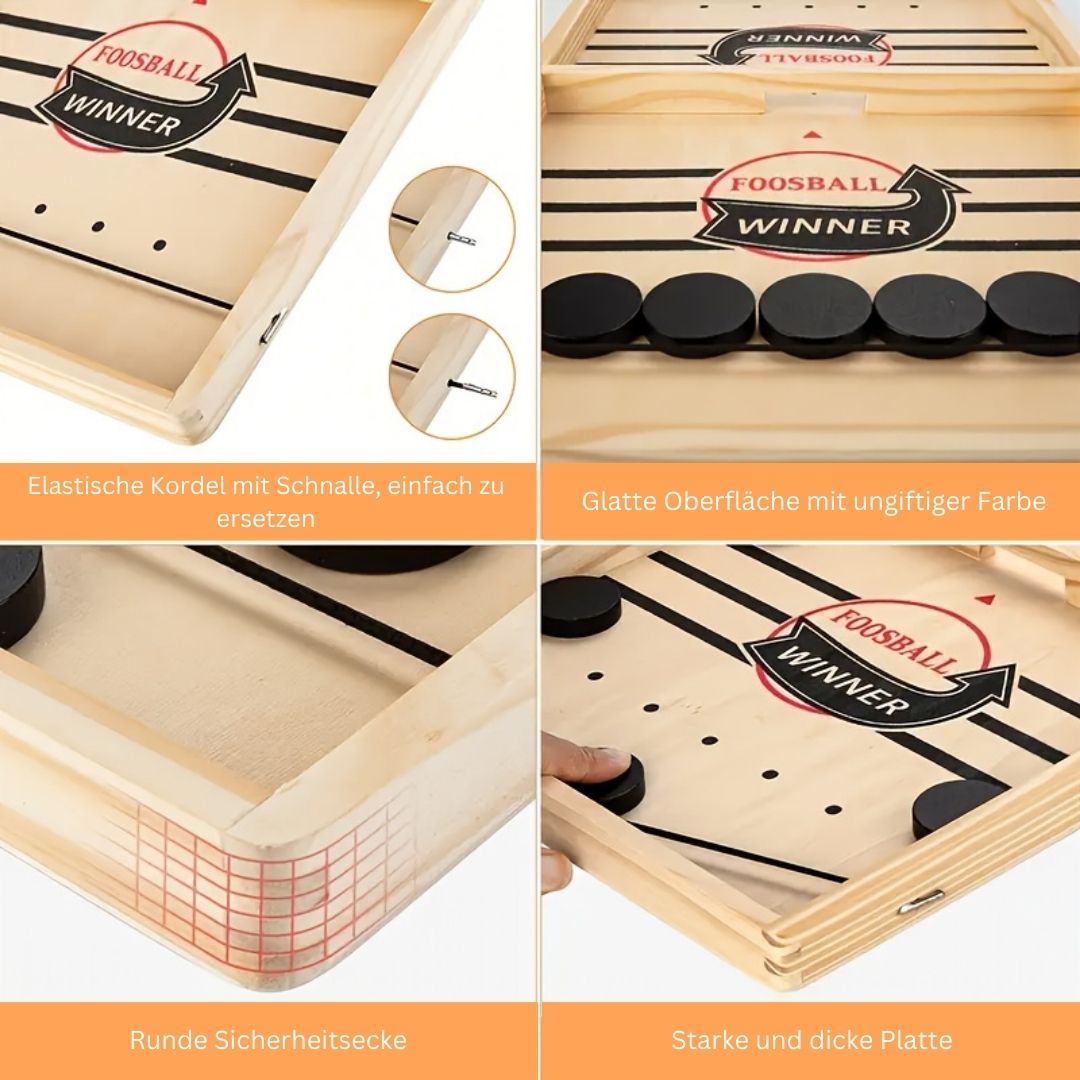 Slingshot Slam | Dynamisches hockeyspiel aus Holz für ultimativen Familienspaß
