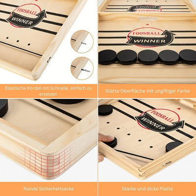 Slingshot Slam | Dynamisches hockeyspiel aus Holz für ultimativen Familienspaß