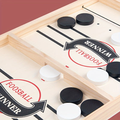 Slingshot Slam | Dynamisches hockeyspiel aus Holz für ultimativen Familienspaß