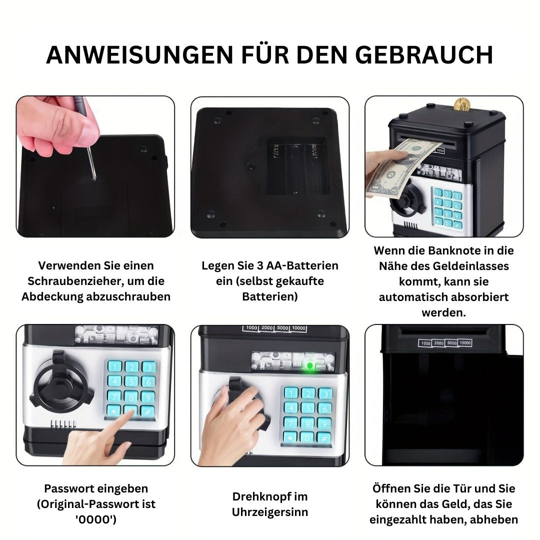 SmartSaver Junior | Interaktive ATM-Münzbank für junge Menschen