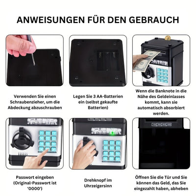 SmartSaver Junior | Interaktive ATM-Münzbank für junge Menschen