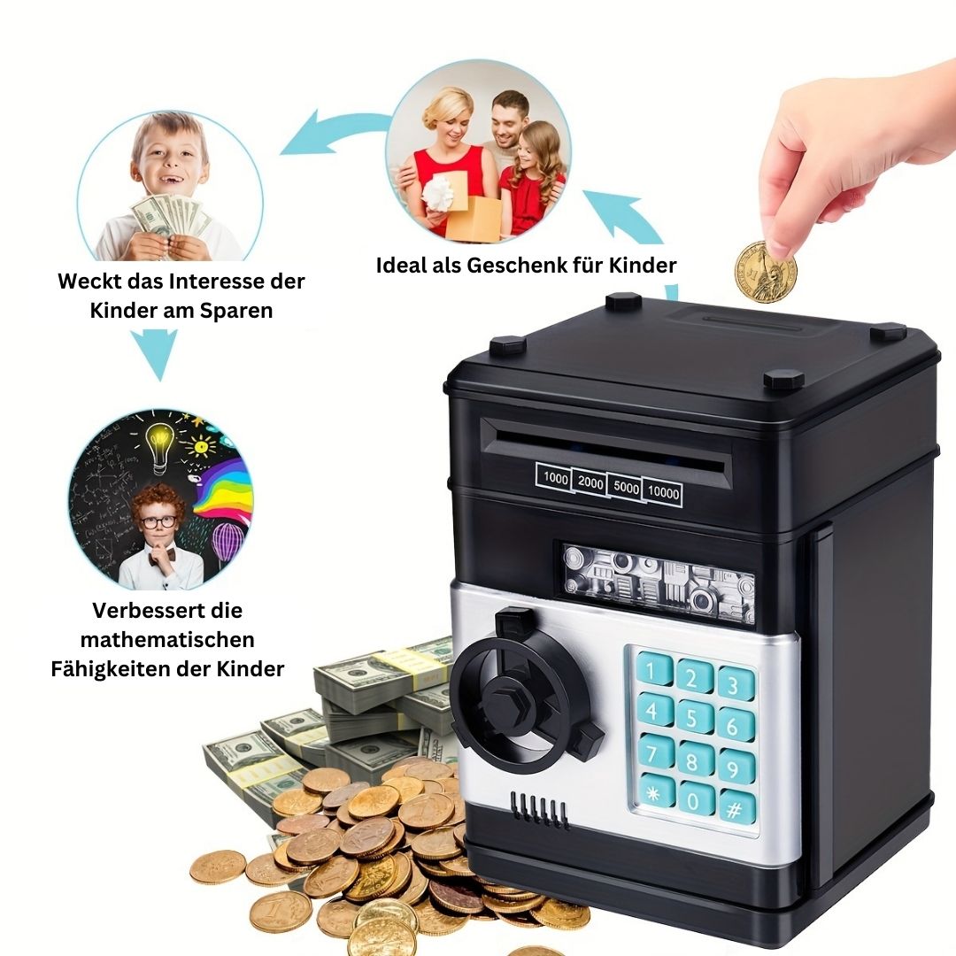 SmartSaver Junior | Interaktive ATM-Münzbank für junge Menschen