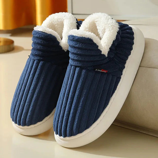 Snuggle Strides | Walk the Talk in unseren rutschfesten Baumwollschuhen - Ihr ultimativer High-Plush-Komfort