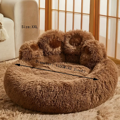 SnugglePaws weiches Plüschtierbett | Winterwärme für kleine Hunde und Katzen