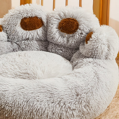 SnugglePaws weiches Plüschtierbett | Winterwärme für kleine Hunde und Katzen