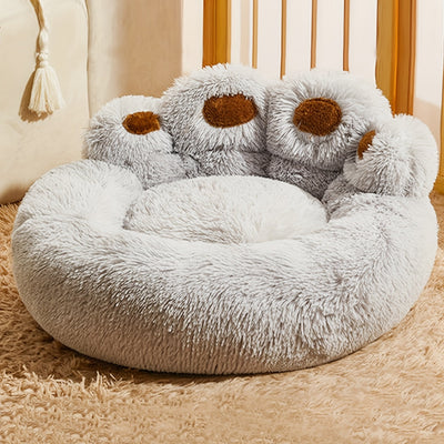 SnugglePaws weiches Plüschtierbett | Winterwärme für kleine Hunde und Katzen